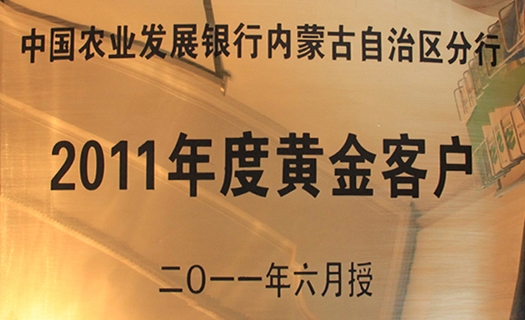 2011年度黃金客戶